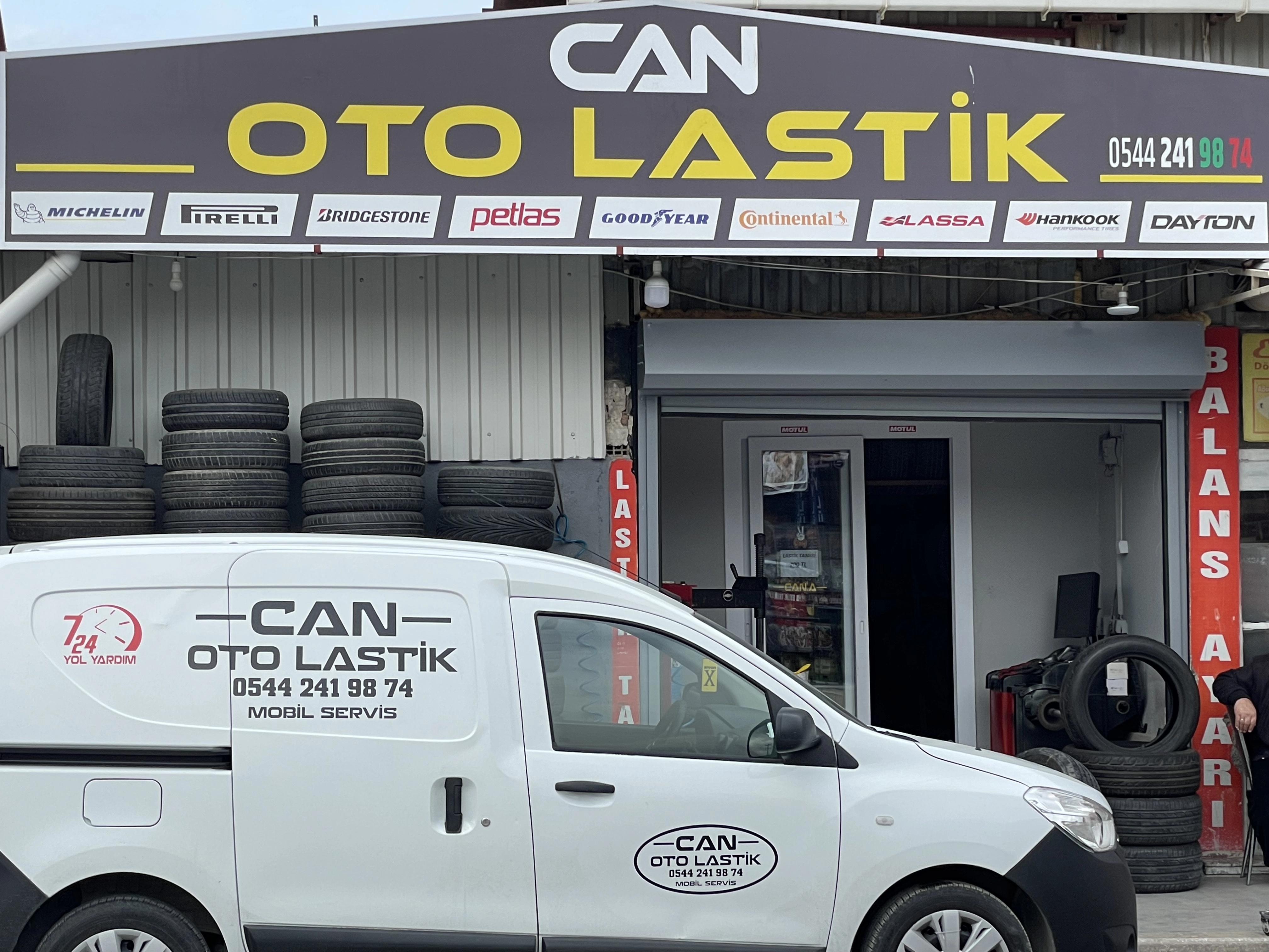 Gezici lastik tamir aracı