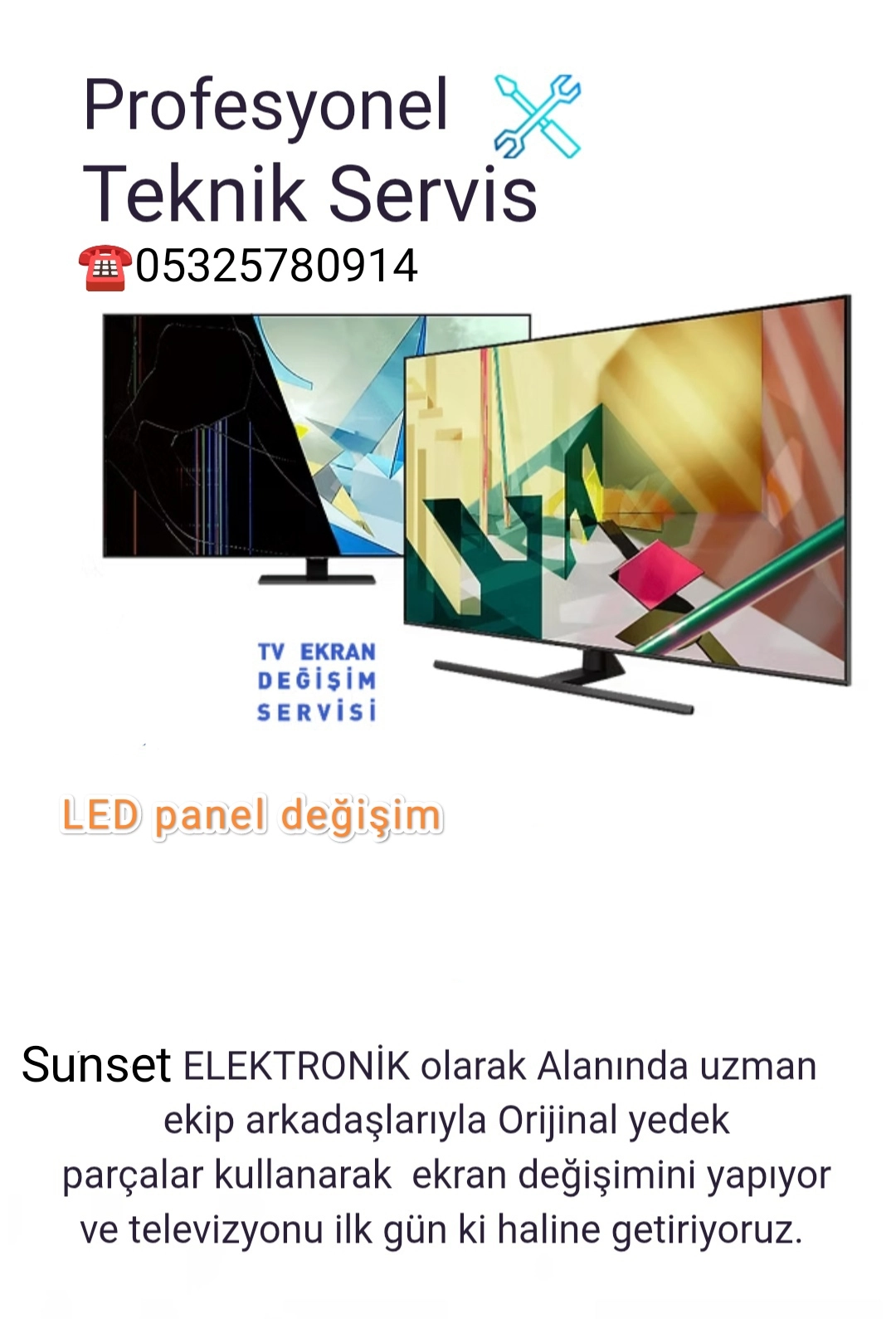 LED panel değişim 