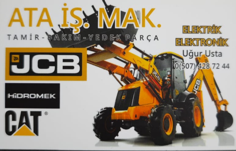 Ata İş Makinaları Menteşe İş Makinaları Tamir Bakım Onarım Yedek Parça Satışı